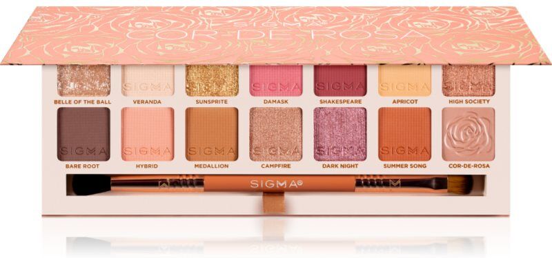 Sigma Beauty Cor-de-Rosa Eyeshadow Palette eyeshadow palette with brush 16.24 g