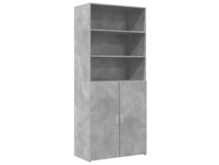 vidaXL Highboard Betongrau 80x42,5x185 cm Holzwerkstoff