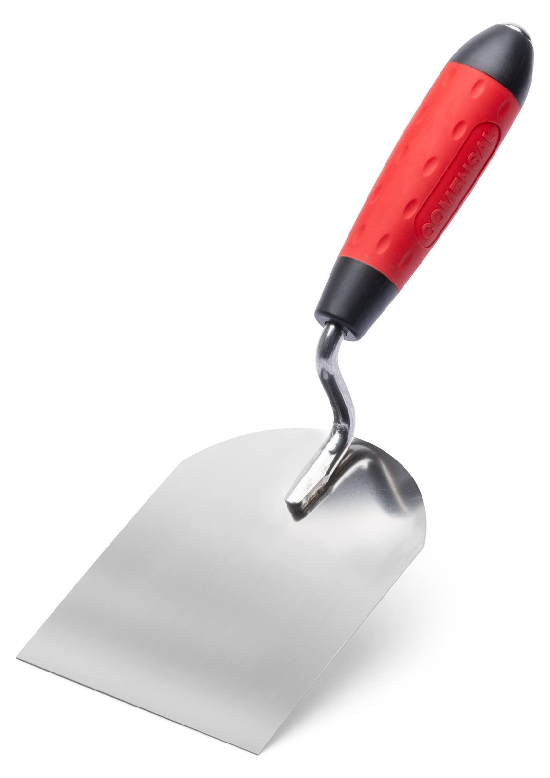 Lustrens Metseltroffel 100 mm - Gipsspatel van roestvrij staal met antislip softgrip