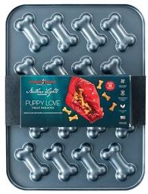 Nordic Ware 2 Piece Puppy Love Treat Pan and Dog Treat Mix - Blue