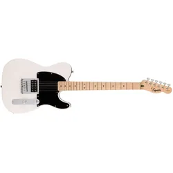 Fender Sonic Esquire H MN Arctic White elektrische gitaar (E-Gitarre, Maple, Poplar, Synthetic bone), Gitarre, Weiss