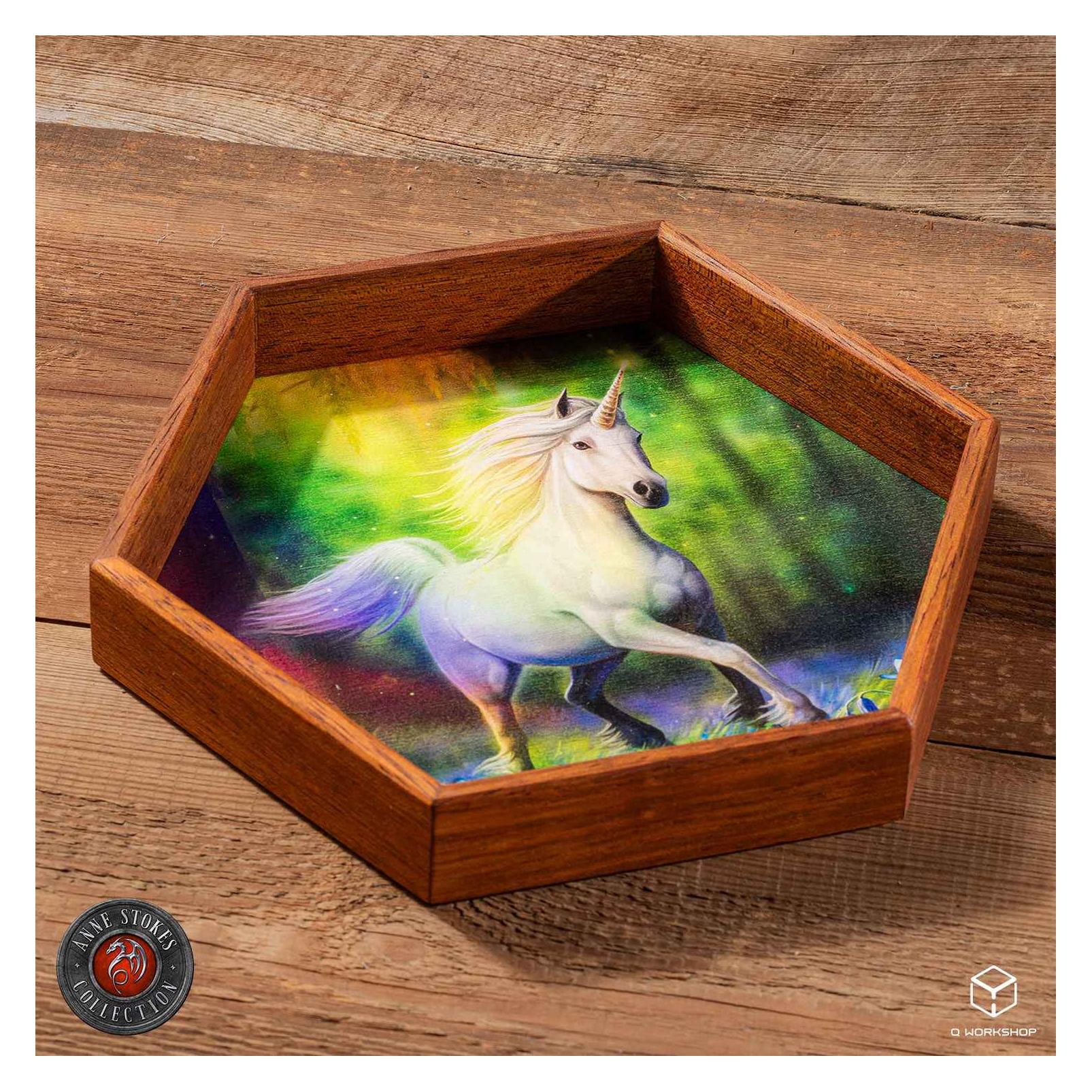 Q Workshop Anne Stokes Plateau à dés Chase The Rainbow 20 cm (QWO97577)