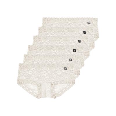 Panty LIKE IT "6er Pack Panty Lisa", Damen, Gr. S, beige (ivory), Obermaterial: 100% Polyamid PA., Unterhosen Panty
