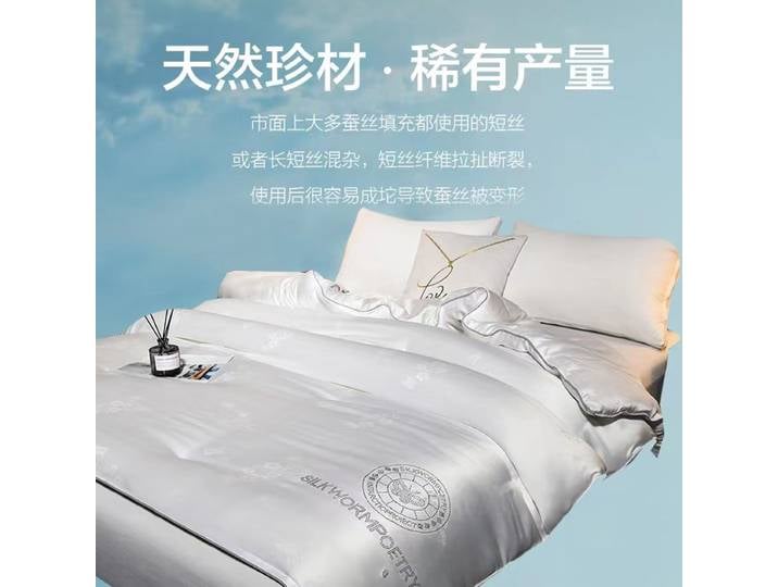 Couette d'hiver 5 kg en soie de mûrier 100% avec garnissage épais et chaud, housse en coton, couverture de luxe pour la maison, printemps-automne