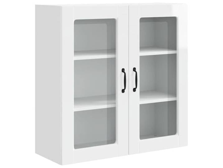 KGHFDVB Schrank 80 x 31 x 80 cm mit 2 Türen mit 3 Regalen aus Holzwerkstoff Holzwerkstoff, 2 Türen und 3 Regale, Wandmontage, für Küche und Vorratshaltung, 80 x 31 x 80 cm