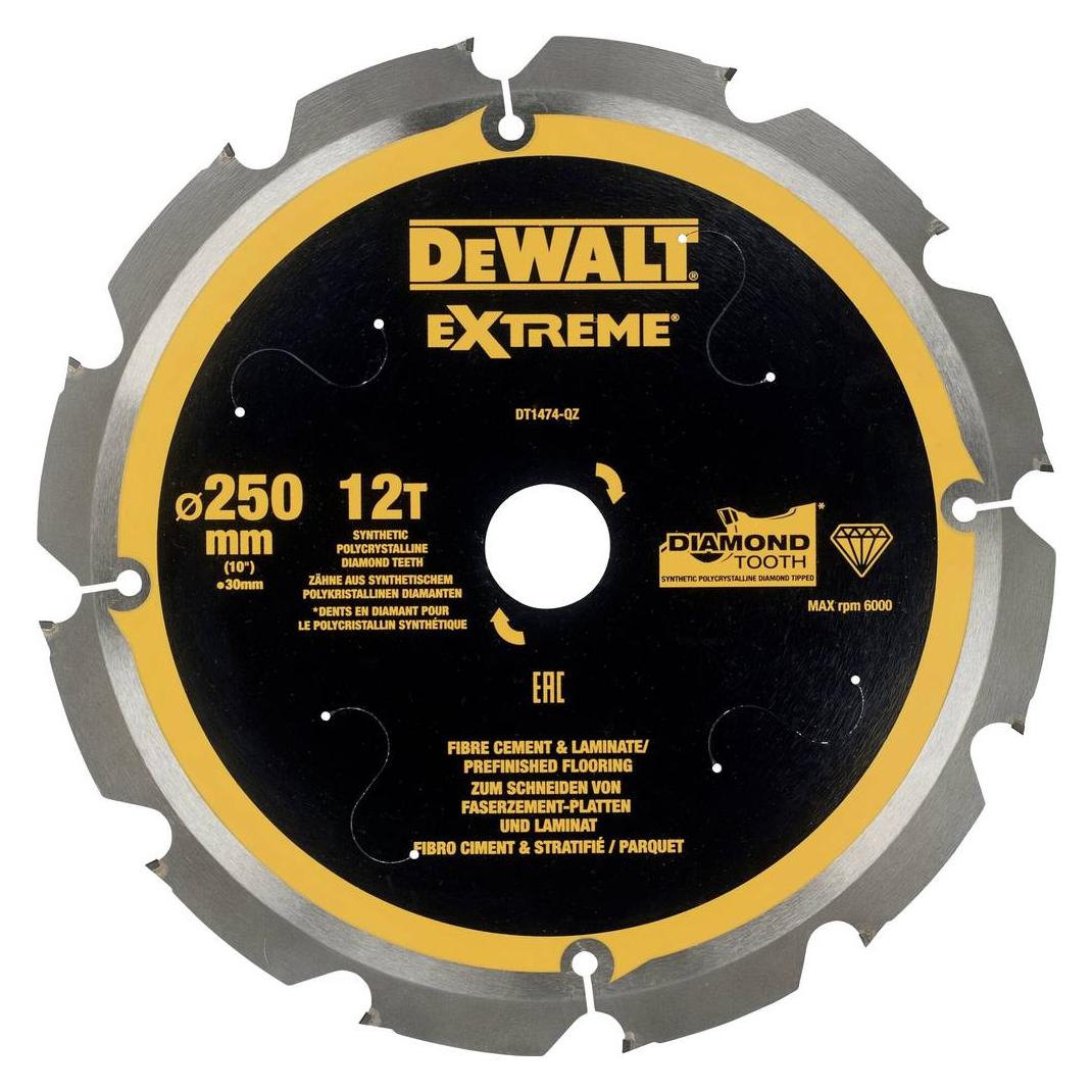 DeWalt Kreissägeblatt PCD 250/30mm 12Z (DT1474-QZ)