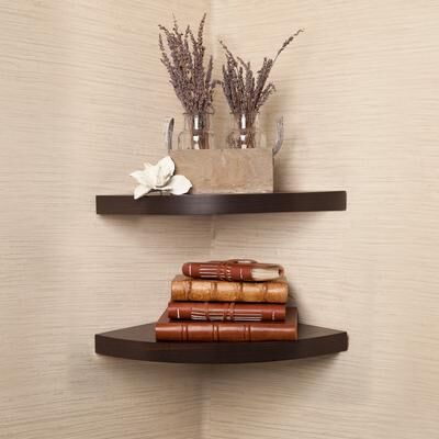 Danya B Corner Radial Shelves (Set of 2)