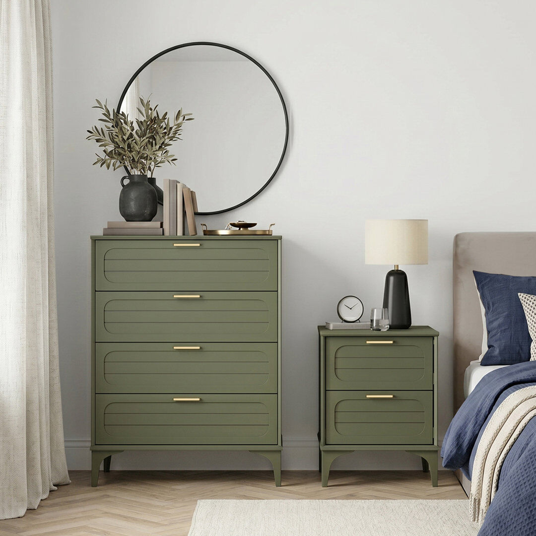 Ebern Designs Harrington Storage Duo Bedroom Set Kale Green