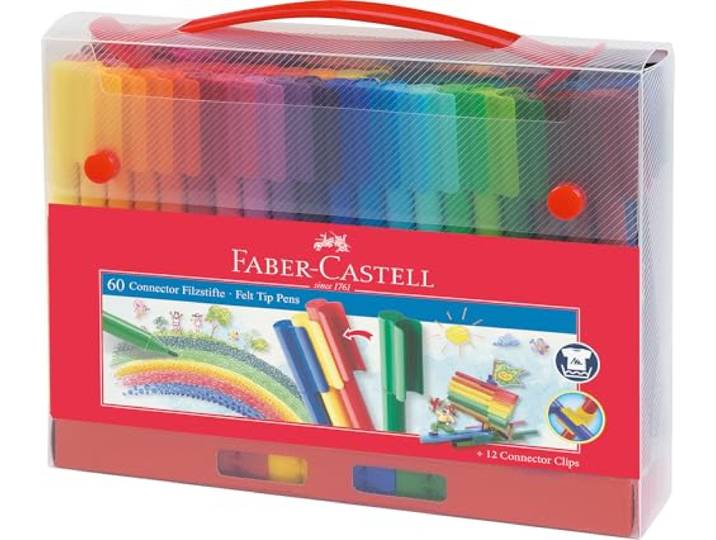 FABER-CASTELL - Viltstiften set Connector koffer, 72-delig