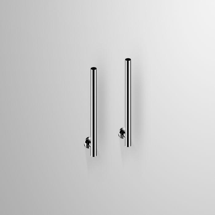 Alape EV.3 Eckventilverkleidung 8110000978 49 x 45 x 351 mm, verchromt, 2 Eckventile mit Wandrosetten