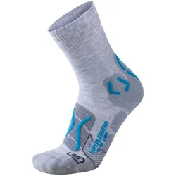 UYN Superleggera Trekkingsocken mit Cool-Air-Flow Technologie aus Natex Damen light grey/turquoise 35-36