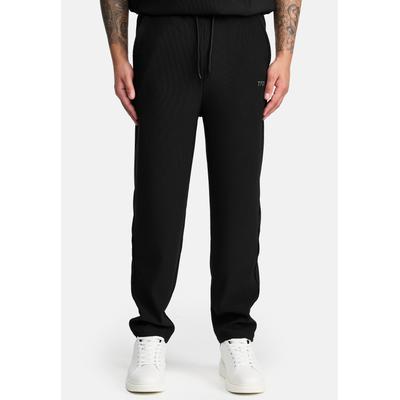 Jogginghose TRUEPRODIGY "Ewan Rippstrucktur Stickerei Eingrifftaschen", Herren, Gr. XL, N-Gr, schwarz, Obermaterial: 95% Polyester PES. 5% Elasthan EL., regular fit, Hosen Jogginghose