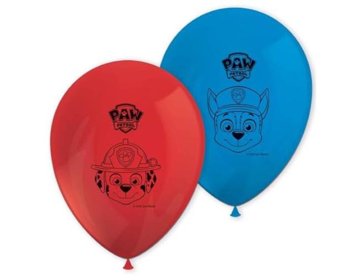 Procos Paw Patrol Latex ballonnen, 8 stuks