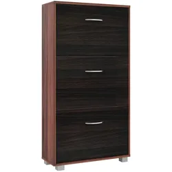 Casaria Schuhschrank Schuhregal Schuhaufbewahrung 3 Klappen