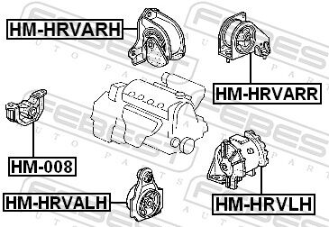 Febest Lagerung, Motor Hm-Hrvarr Hinten Für Honda