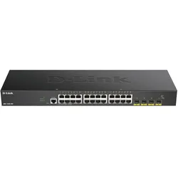 D-Link 28-PORT SMART MGD GB SWITCH 4X 10G (28 Ports), Netzwerk Switch, Mehrfarbig