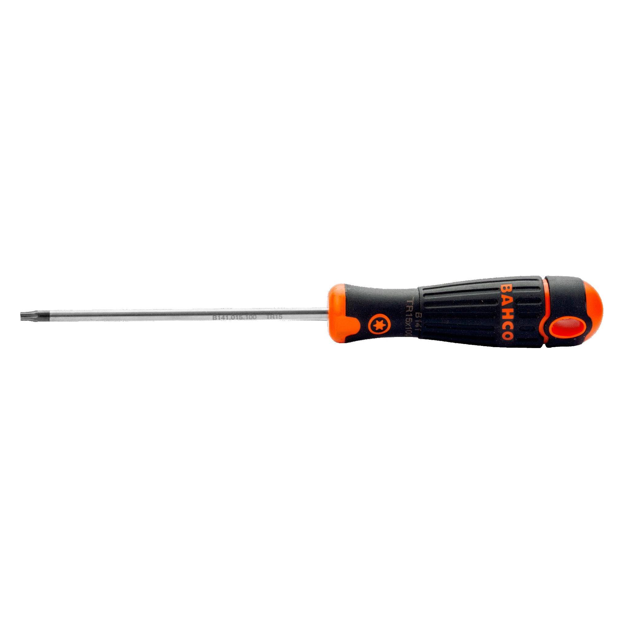 Irimo BahcoFIT TORX - Schraubendreher, manipulationssicher mit Gummigriff, TR15 x 100 mm, Einzelhandelsv (TX) (SB141.015.100)
