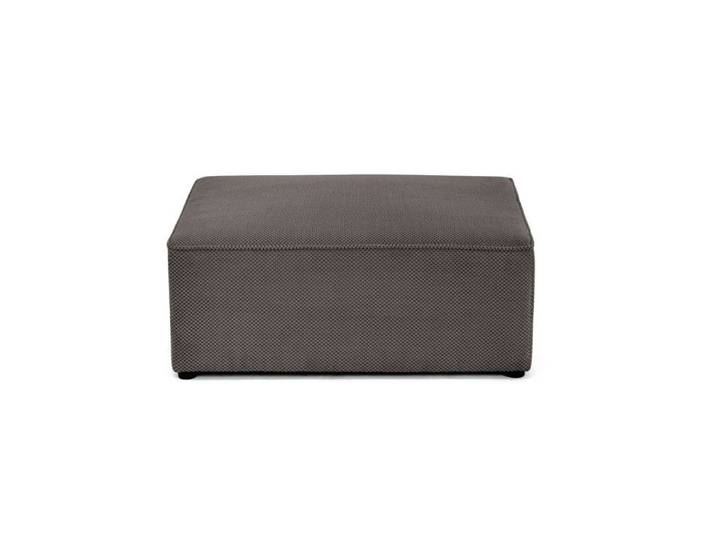 Topaze - pouf - en velours texturé - Gris