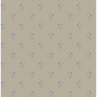 Chesapeake Surdiva Stone Floral Fan Wallpaper