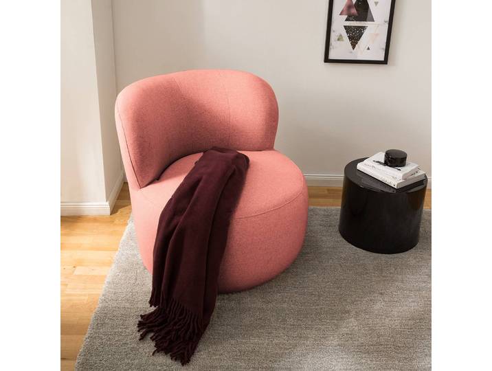 Sessel LOVELOCK Rot Webstoff Deran 78 x 75 x 84cm