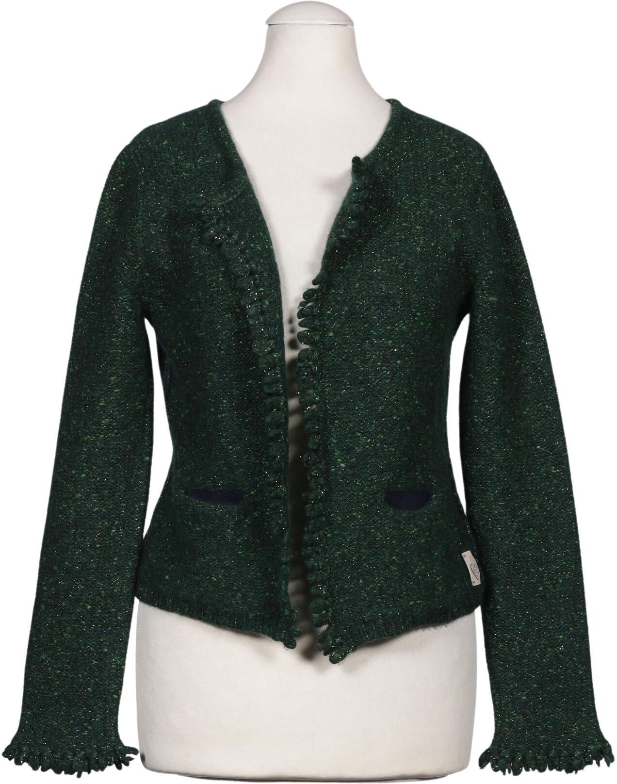 My Herzallerliebst Damen Strickjacke, Grün, Gr. XS, Kaschmir / Synthetik - Second Hand