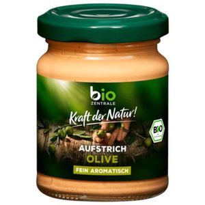 BioZentrale Gemüseaufstrich Aufstrich, BIO, glutenfrei & vegan, mit Oliven, 125 g