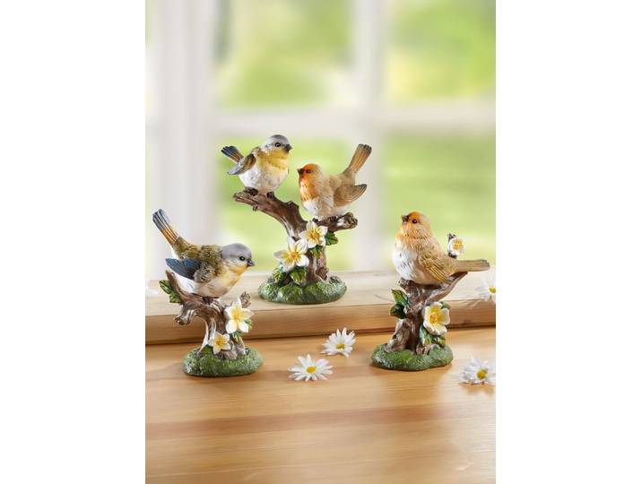 Vögel auf Zweig, Bunt, Vogel auf Ast, im 2er-Set