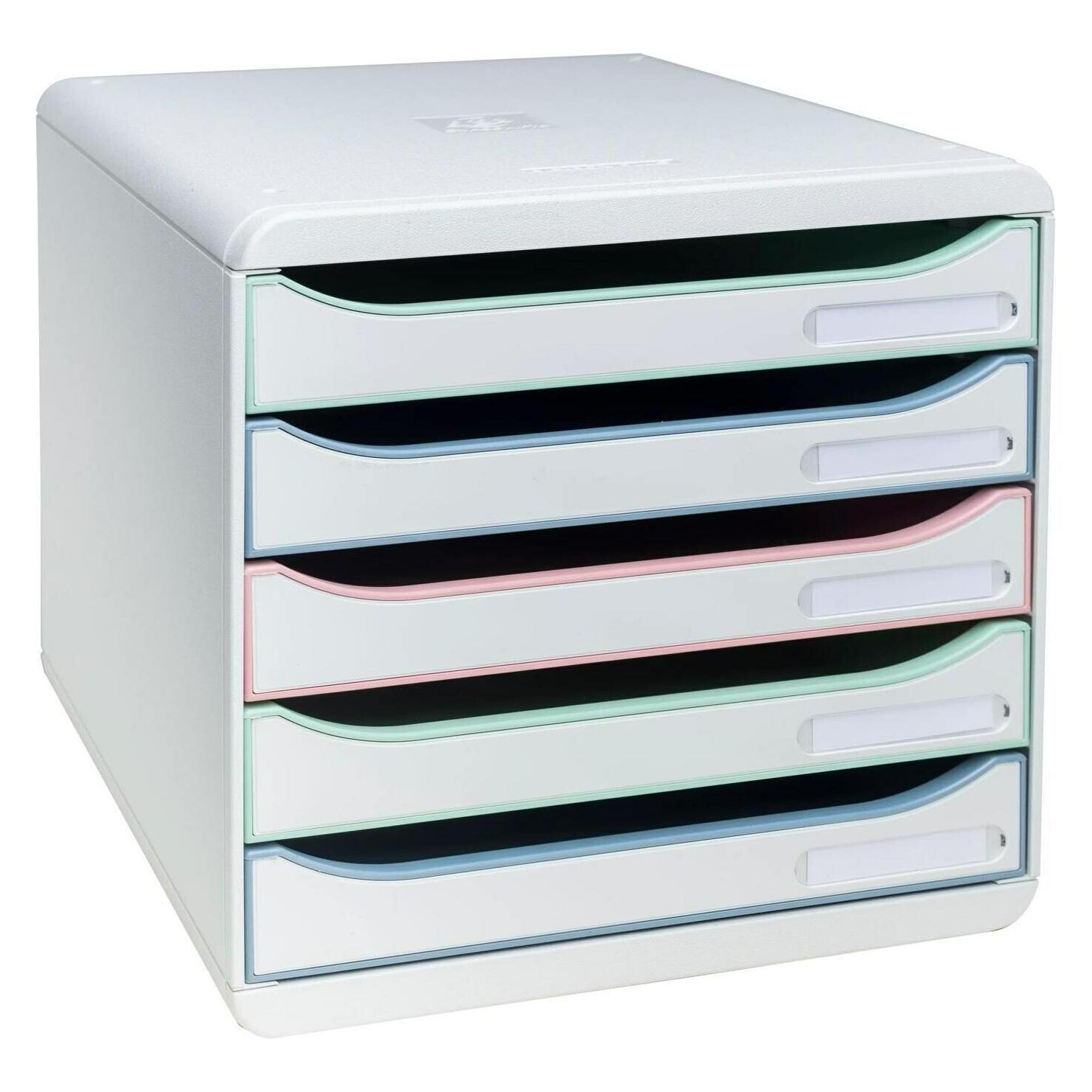 Exacompta Schubladenbox BIG BOX, 5 Schubladen, AutentiK (A4) (309303D)