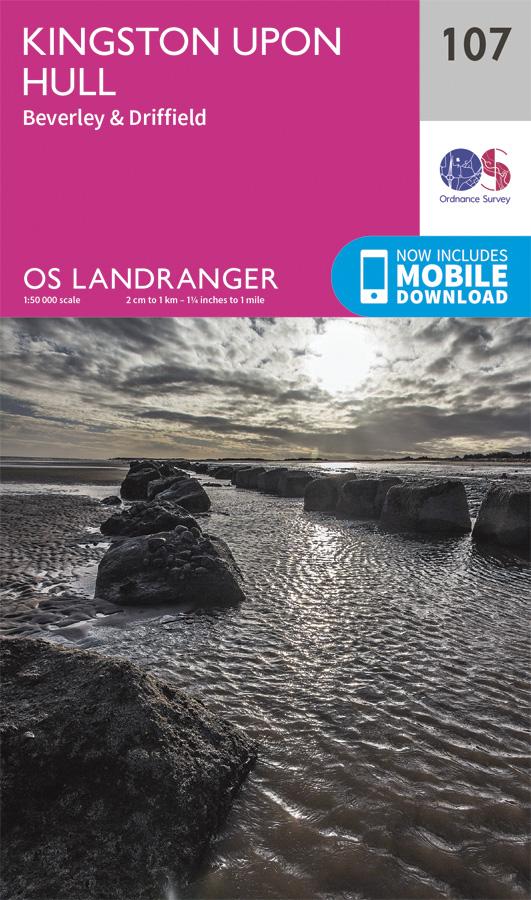 Carte topographique n° 107 - Kingston upon Hull (Grande Bretagne)   Ordnance Survey - Landranger - Papier