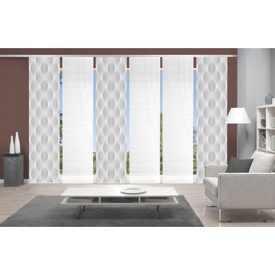 Schiebegardine VISION S "VOLARE", grau, B:60cm H:260cm, Polyester, Gardinen, DIGITALDRUCK