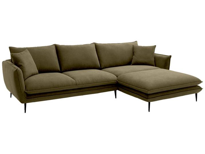 Hom´in Ecksofa LUNA, olive, Webstoff