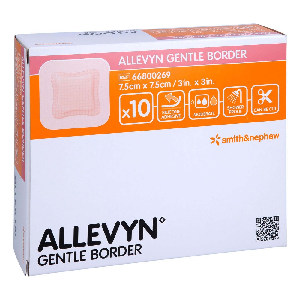 Avitamed GmbH Allevyn Gentle Border 7,5x7,5 cm Schaumverb. 11729810