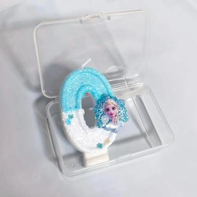 Uplift Treasures Frozen Cartoon Number Birthday Cake Candle