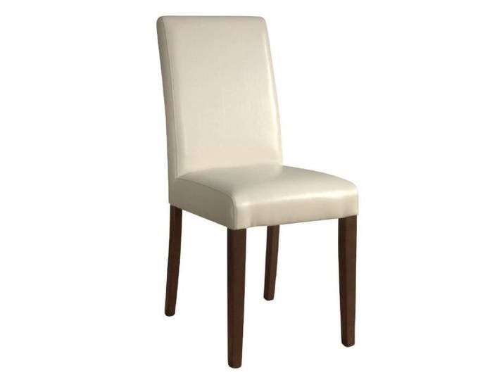 Chaises en simili cuir crème Bolero - Lot de 2 - Contemporain - Bois massif - Faux cuir