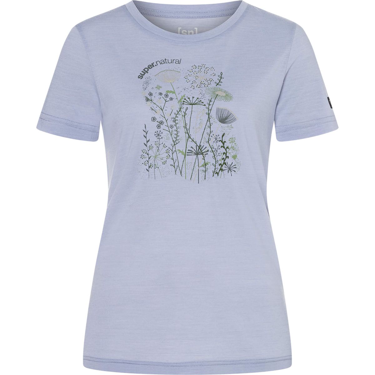 Super.Natural W Rock Flowers Tee forget me not blue/various (15J) S SNWP0318615JS