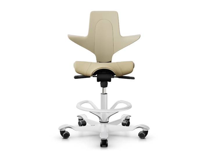 Tresenhocker HAG Capisco Puls 8020, Gelb/Weiss, Neu, Barhocker - Praktisch & Komfortabel
