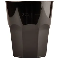 MONOUSO - Wiederverwendbarer Unzerbrechlicher Becher Cocktail PP Schwarz 350ml (420 Stück)