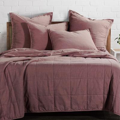 HiEnd Accents Stonewashed Cotton Canvas Quilted Vintage Chic 3 Piece Coverlet Set