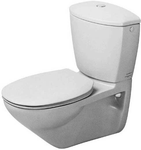 WC suspendu Duravit Design Classics pour combinaison Duraplus Practica-Cascade 0195090000 avec technologie Cascade, 650 mm, blanc brillant