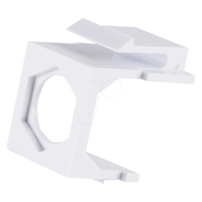 Shiverpeaks -BASIC-S--Keystone Leeradapter, sechskant, weiss, 10 Stück (Keystone Modul) (BS08-10122)