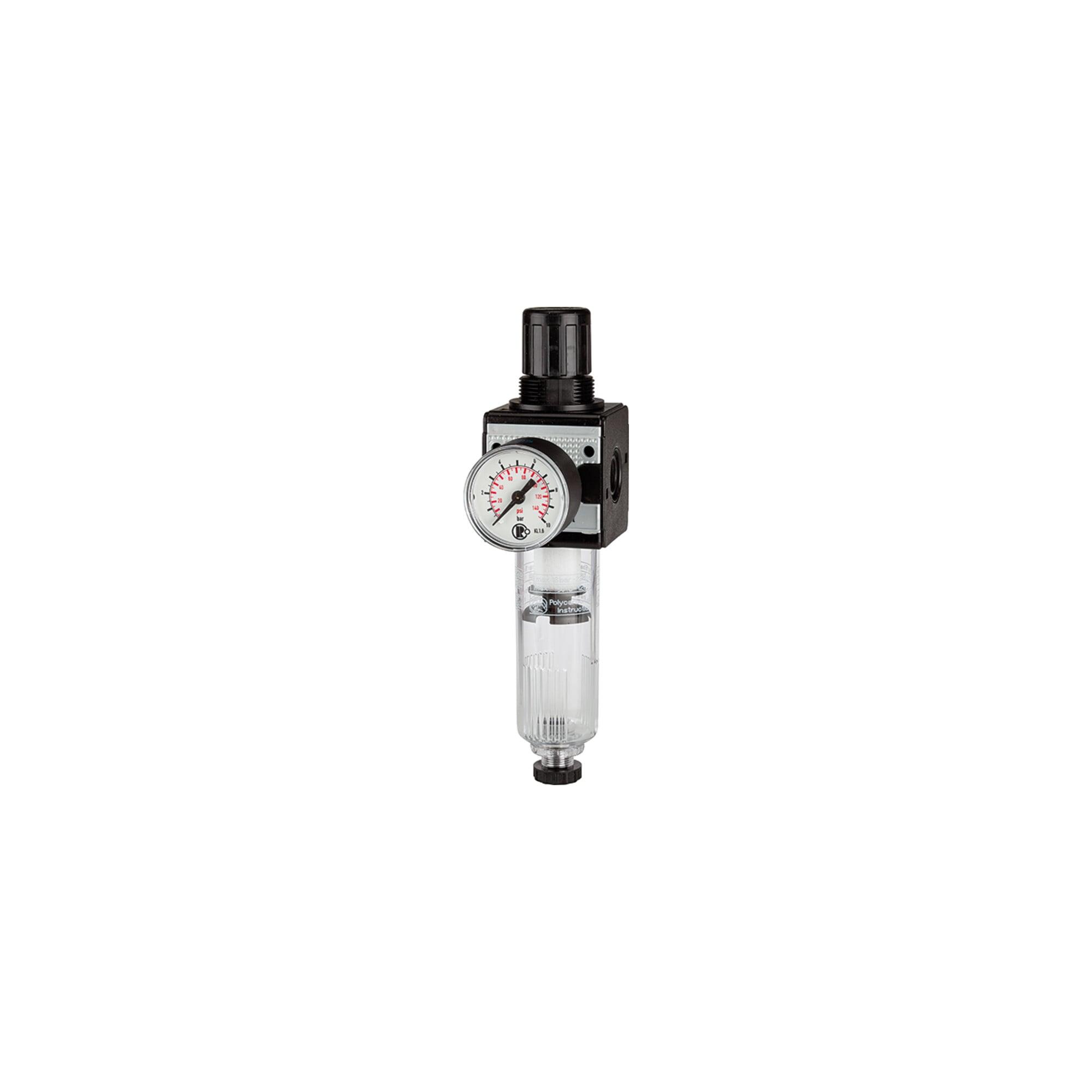 Riegler Filterregler »multifix«, PC-Behälter, BG 3, G 1/2, 0,1-3 bar, HA (C 33-K 3-HA)