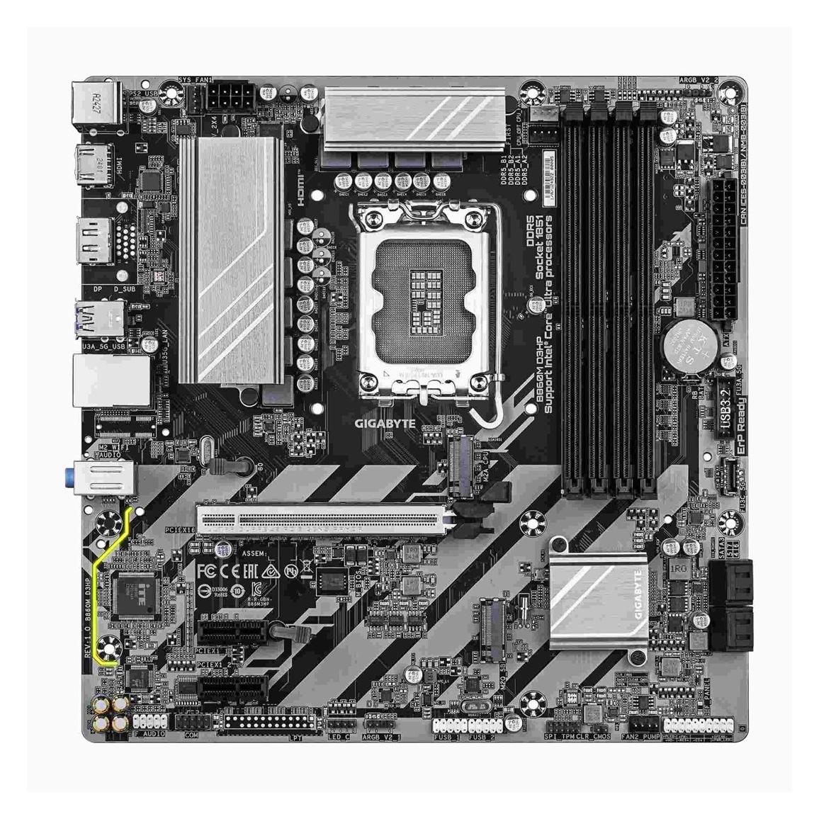 Gigabyte B860M D3HP (LGA 1851, Intel B860, mATX) (B860M D3HP)