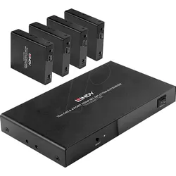 LINDY 38262 - 4-Port HDMI Splitter Extender, Cat.6, 70 m