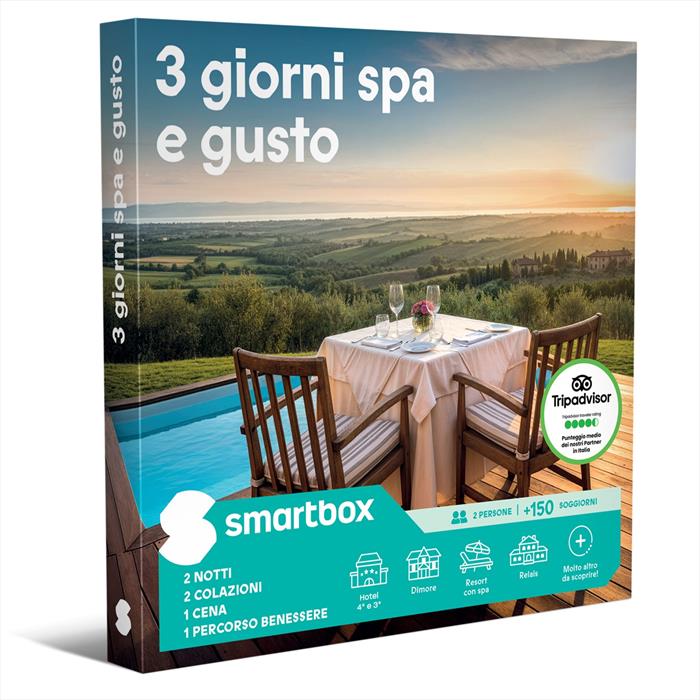 SMARTBOX 3 Giorni Spa E Gusto-ebox Digitale