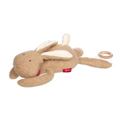 sigikid 39846 - Mami Spieluhr Hase braun Vanilla, Baumwolle, Maße: 36x15x11 cm, Babyspielzeug