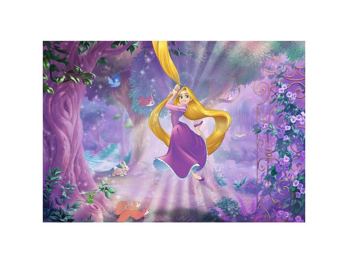 Disney Fototapete Prinzessin Rapunzel, bunt, Papier, Kinder, 368x254 cm, Fsc, Tapeten & Wandverkleidungen, Fototapeten