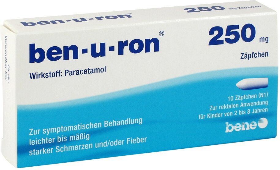 Ben-u-ron 250 mg Zäpfchen 10stk