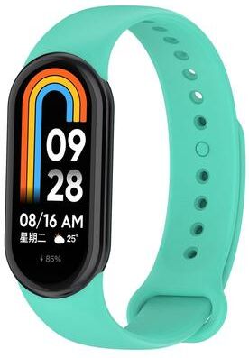 United Xiaomi Mi Band 8 Silicone Watch Band Soft Replacement Wrist Strap teal