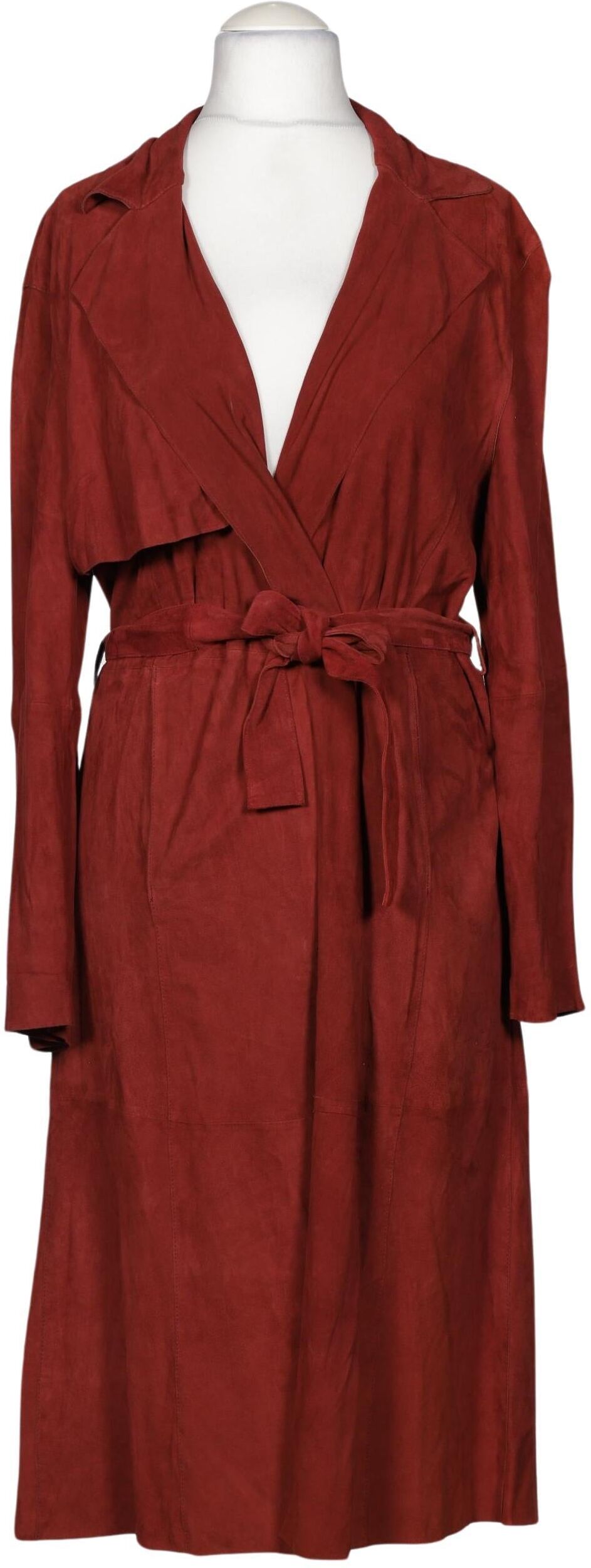 Mango Damen Mantel, Rot, Gr. M, Leder / Synthetik - Second Hand
