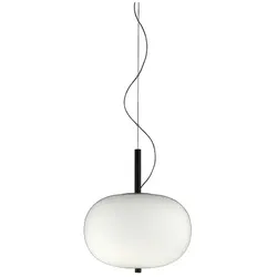 LEDS C4 LED Pendelleuchte ILARGI Ø395 21,4W 2700K MADERA OSCURA 1507lm LEDS-00-6458-92-F9